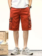Men's Cargo Shorts with Camouflage Pocket Panels