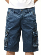 Men's Cargo Shorts with Camouflage Pocket Panels