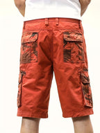 Men's Cargo Shorts with Camouflage Pocket Panels