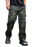 Men's Straight-Leg Cargo Pants with Flap Pockets